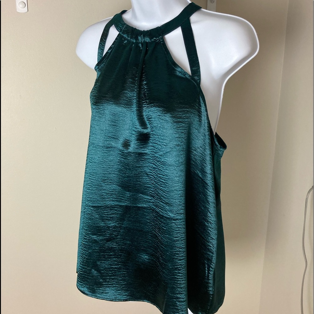 Express Halter Satiny Shimmer Top NWT